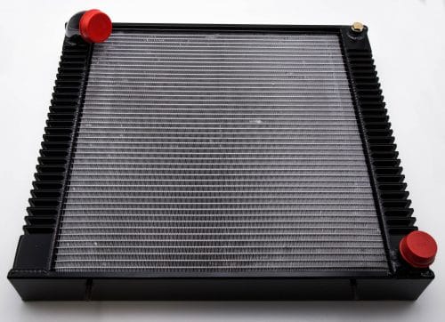 JAGUAR E TYPE S1 3.8 RADIATOR EARLY ORIGINAL FINNED TYPE - ALUMINIUM