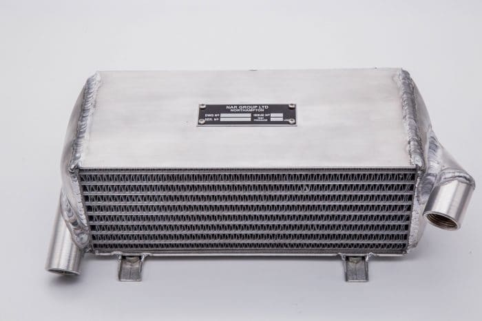 JAGUAR 'D' TYPE OIL COOLER IN ALUMINIUM