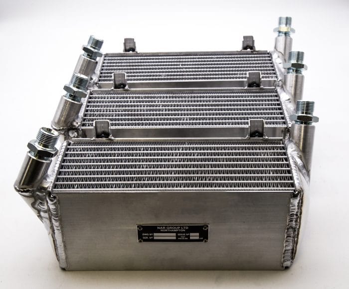 JAGUAR 'D' TYPE OIL COOLER IN ALUMINIUM (NAR 5)