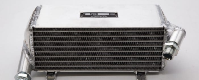 AGUAR 'D' TYPE OIL COOLER IN ALUMINIUM (NAR 5)